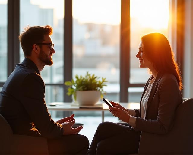 Professional interview preparation session in London